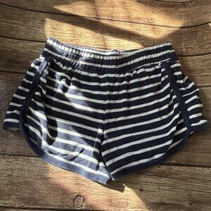 Gap Kids Girls Terry Navy Blue And White Shorts XL 12